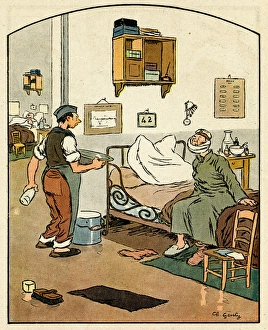 Cartoon, On the eve of repatriation, WW1 Cartoon, On the eve of repatriation, WW1
