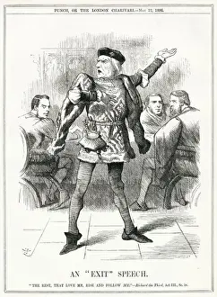 Exit Prints: Cartoon, An Exit Speech (Gladstone)