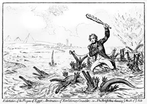 1798 Prints: Cartoon, Extirpation of the Plagues of Egypt