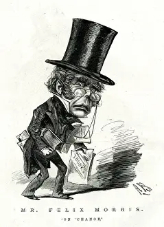Cartoon, Felix Morris as Scottish professor in On Change