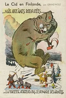 Soviet Collection: Cartoon Re Finland War