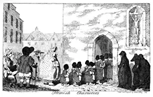 1793 Prints: Cartoon, Flemish Characters