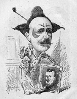 Images Dated 22nd January 2016: Cartoon, Fred Evans in clown costume