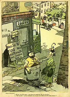 Demand Collection: Cartoon, French coal supply, WW1
