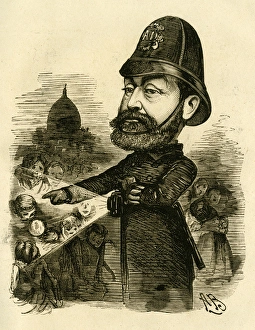 Images Dated 21st April 2017: Cartoon, George Robert Sims, writer