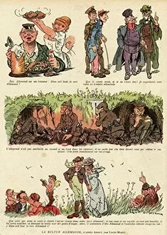 Cartoon, German Culture, after Ardnt, WW1