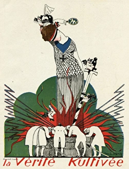 Blindfold Collection: Cartoon, German Kultur, WW1