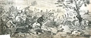 Cartoon - Going to Greenwich Fair, circa 1850