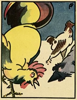 Cartoon, Golden eggs, WW1