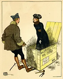 Pliers Prints: Cartoon, A great Christmas present, WW1