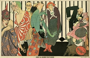 Images Dated 6th November 2015: Cartoon, The great couturier, WW1