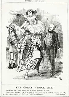 Disraeli Gallery: Cartoon, The Great Trick Act (Disraeli)