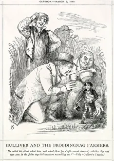 Semitic Gallery: Cartoon, Gulliver and the Brobdingnag Farmers