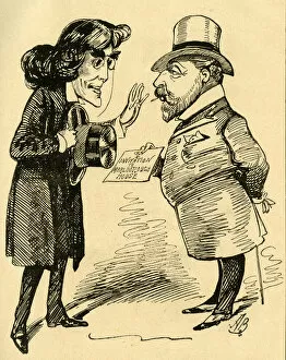 Cartoon, Henry Irving and Edward, Prince of Wales