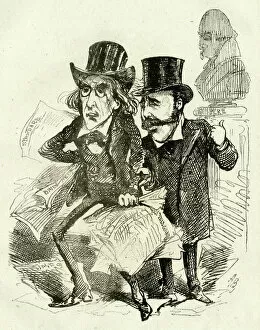 Manager Collection: Cartoon, Henry Irving and F B Chatterton