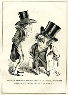Images Dated 22nd August 2017: Cartoon, Henry Irving and Harry Hart
