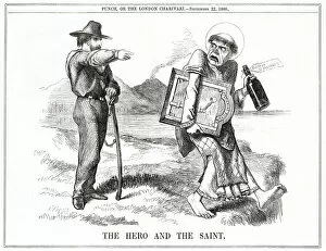Cartoon, The Hero and The Saint (Giuseppe Garibaldi)