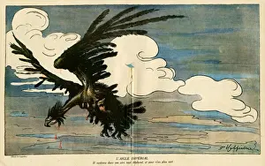Talons Prints: Cartoon, The imperial eagle, WW1