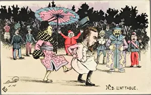 Rulers Prints: Cartoon impression of the Russo-Japanese War 2 of 5
