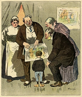 Theorist Gallery: Cartoon, The interrupted conference, WW1
