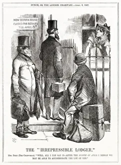 Images Dated 22nd January 2020: Cartoon, The Irrepressible Lodger (Electoral Reform)