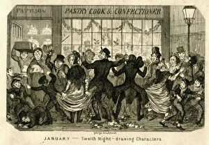 Baker Collection: Cartoon, January, Twelfth Night, Drawing Characters