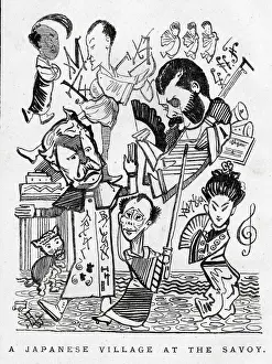 Cartoon, A Japanese Village at the Savoy