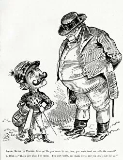 Acte Gallery: Cartoon, John Bull with Randolph Churchill as jockey