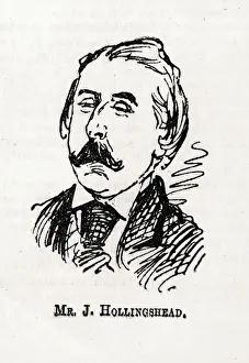 Cartoon, John Hollingshead, Gaiety Theatre manager