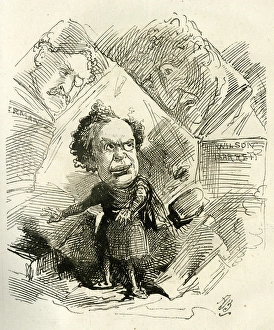 Images Dated 22nd September 2016: Cartoon, John Lawrence Toole as Hamlet