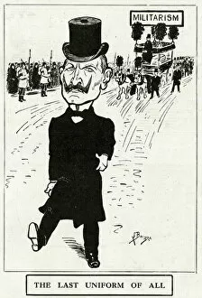 Forward Gallery: Cartoon, Kaiser Wilhelm II in civilian dress, WW1