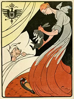 Cartoon, The Kaisers dream, WW1