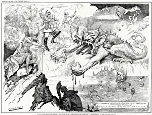 Images Dated 22nd August 2019: Cartoon, The Kaisers Monster, WW1