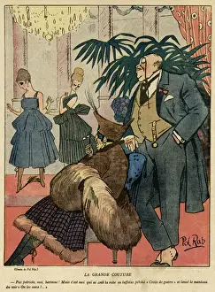 Mannequin Prints: Cartoon, La Grande Couture, WW1