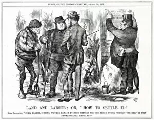 Tenniel Gallery: Cartoon, Land and Labour (Agricultural Union)