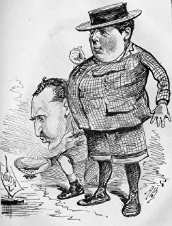 Merritt Prints: Cartoon, Launching the New Boat, Youth