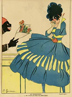 Cartoon, On leave, WW1