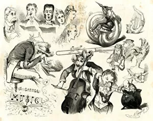 Cellist Gallery: Cartoon, A Little Music