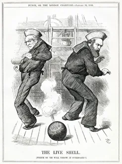 Throw Gallery: Cartoon, The Live Shell (Gladstone and Salisbury)