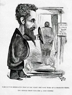 Critics Gallery: Cartoon, Lord Lytton and the drama critic