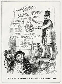 Images Dated 27th December 2019: Cartoon, Lord Palmerstons Unpopular Exhibition