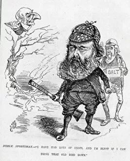 Acte Gallery: Cartoon, Lord Salisbury and William Gladstone