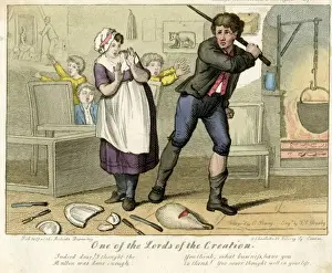 Violence Prints: Cartoon, One of the Lords of the Creation