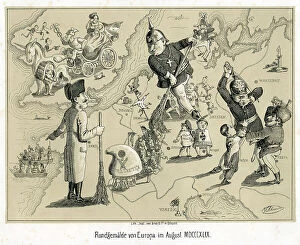 Curiosity Collection: Cartoon Map of Northern Europe