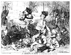 Cartoon, A March to the Bank Cartoon, A March to the Bank