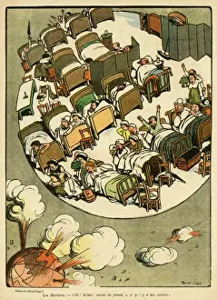 Explosions Prints: Cartoon, The Martians, WW1