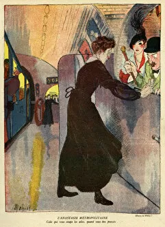 Closing Gallery: Cartoon, Metro Gate Closer, WW1
