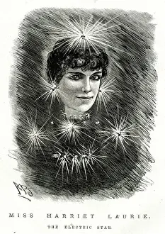 Laurie Prints: Cartoon, Miss Harriet Laurie, The Electric Star