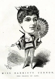 Images Dated 22nd August 2019: Cartoon, Miss Harriett Vernon in The P)rince of Japs
