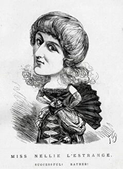 Cartoon, Miss Nellie L Estrange, singer